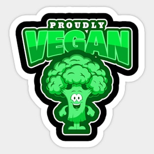 Proudly Vegan Sticker